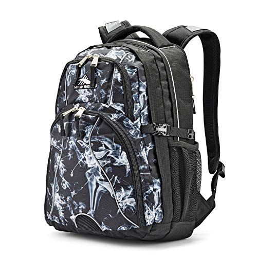 High Sierra Swerve Laptop Backpack, Black Steam/Black, One Size - color: Black Steam/Black