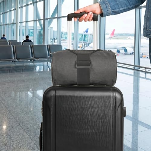 Ouligay 2 Pack Travel Straps for Luggage Multi-use Suitcase Strap Strong Luggage Straps Elastic Travel Luggage Belt Strap for Attaching Extra Bags Purse to Suitcase Handle