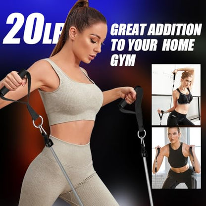 VEICK Resistance Bands, One Single Exercise Bands, Workout Bands Resistance Training for Home Workouts Fitness Pilates - color: Blue(20LBS)