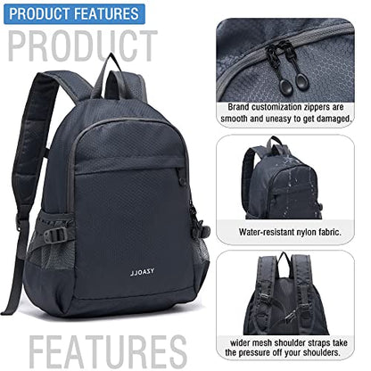 YZAOLL 20L Small Hiking Backpack Lightweight Day Packs, Packable Backpack for Women Men Travel Camping Vacation,Gray - color: A-20l-gray