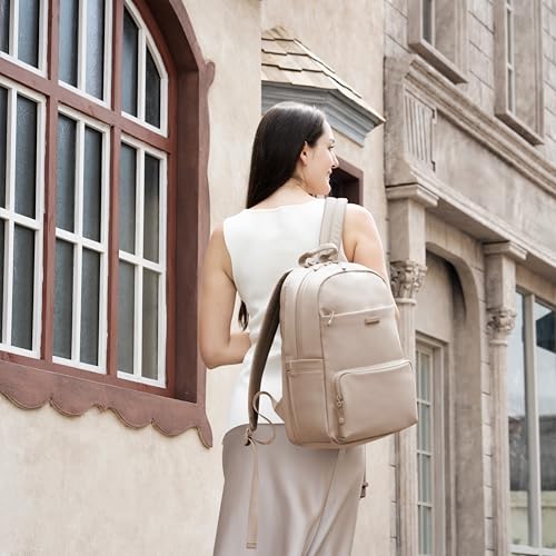 Traveler's Choice Women's Iria 20L Backpack, Latte Beige - color: Latte Beige