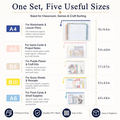 26-Piece Mesh Zipper Pouch Bags with Organizer Case, 5 Sizes - style: 26pcs