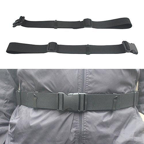 YYST One Backpack Waist Belt Backpack Waist Strap Universal Fit with Buckle - 38MM（1.5″） Wide-Black