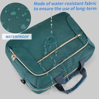 Laptop Bag 17.3 Inch Work Briefcase Laptop Case Computer Messenger Bag - color: Dark Green, size: 17 inch