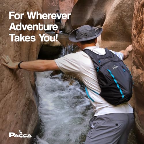 Pacca Onda 20L Packable Lightweight Foldable Backpack for Travel, Camping, Outdoor, Hiking Pocket Backpack (Blue) - color: Blue