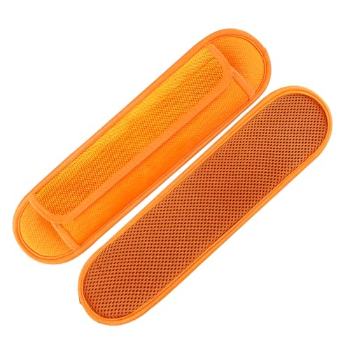 FIEIL 2 Pack Extra Thick Shoulder Strap Pad, Universal Replacement Shoulder Pad, for Shoulder Bags, Detachable Shoulder Strap Pad Pads Help Relieve Shoulder Pain(Sandwich Mesh-Orange) - size: Orange