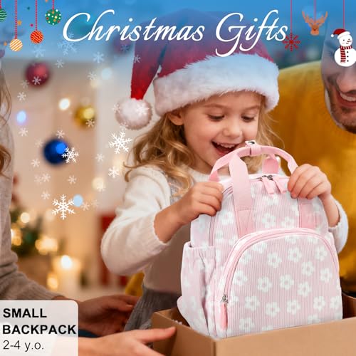 Bluboon Toddler Backpack for Girls Boys 2-4 Cute 12" Preschool Kindergarten Backpacks Kids Daycare Bags School Travel (Flower-Pink, Age 2-4 (12" H not Fit A4 Folder)) - color: Flower-pink, size: Age 2-4 (12" H not Fit A4 Folder)