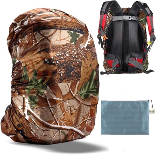 Waterproof Backpack Rain Cover with Anti Slip Buckle Strap for Camping, Hiking, Traveling, Hunting, Biking, 15-80L - color: Jungle Camouflage, size: 15 - 25L