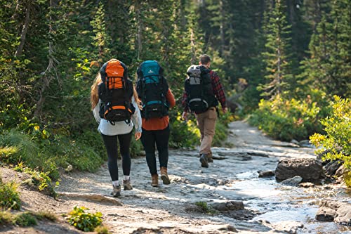 Teton 65L Scout Internal Frame Backpack for Hiking, Camping, Backpacking, Travel, Rain Cover Included, Black - color: Black, size: 65L