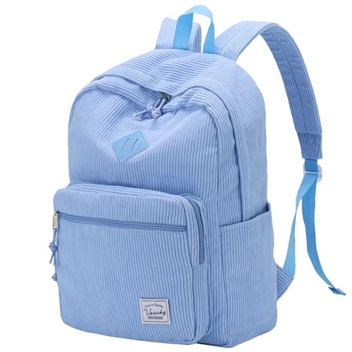 VASCHY Corduroy Travel Backpack, Vintage Casual Kawaii Cute Aesthetic Fuzzy Fluffy Plush Fleece Rucksack Daypack for School Teens/Man/Women Lavender - color: Lavender