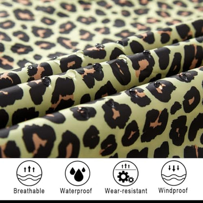 Fashion Hooded Rain Poncho Waterproof Raincoat Jacket with pocket for Women/Men/Adult - color: Pattern