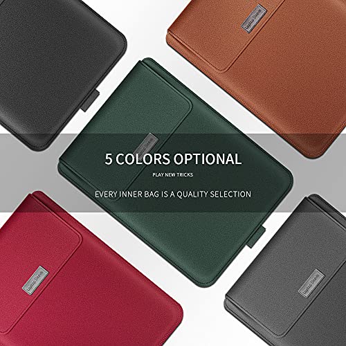 Laptop Sleeve 11-12" Case with Stand Compatible with Microsoft Surface Laptop 5/4/3/2 13.5", MacBook Air/Pro 13.3", PU Leather Sleeve for 15-16" Laptop Computers - Dark Blue - color: Dark Blue, size: 11-12 Inch