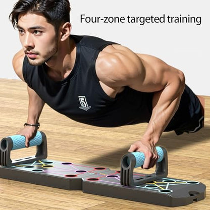Multifunction Foldable Push Up Boards Portable Push Up Boards Fitness Equipment for Strength Training and Muscle Building Fitness Strength & Exercise Training Equipment - color: B
