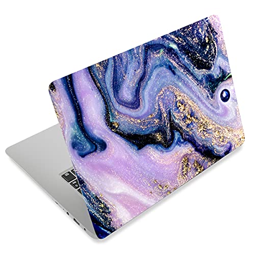 ArtSo Laptop Skin Sticker Decal,16.5” 17” 17.3 inch Laptop Universal Netbook PC Notebook Vinyl Reusable Skin Sticker Cover Art Case Protector Personalized, Free 2 Wrist Pad,Purple Marble - color: Purple Marble