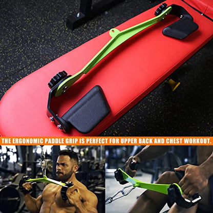 Adjustable Lat Pull down Bar, Cable Machine Attachments for Gym, Home Gym Fitness T-bar Row Pulldown Attachments, Lat Pull Down Machine Wide Grip Neutral Grip Handle - color: SP-03
