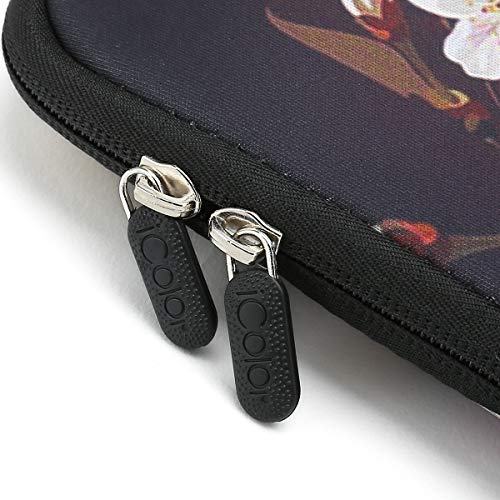 iColor 14 15 15.4 15.6 inch Laptop Handle Bag Computer Protect Case Pouch Holder Notebook Sleeve Neoprene Cover Soft Carring Case for MacBook Dell Lenovo Toshiba HP Chromebook ASUS Acer Black ICB-11 - color: Black White Butterfly