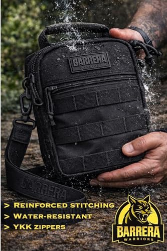 Tactical Sling Bag, EDC Sling Backpack with MOLLE, Small Military Crossbody Tactical Pack, Compact Everyday Carry Bag for Travel, Hiking, Outdoor, Water Resistant (Black) - color: Black