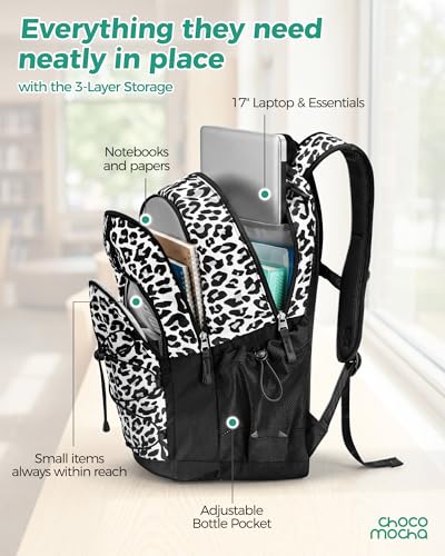 Choco Mocha Purple Backpack for Teen Girls, Travel School Backpack for Girls Middle School Large Bookbag 18 Inch, Galaxy - color: Purple-galaxy