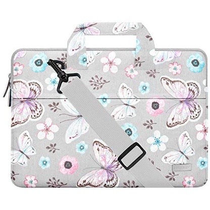 Hseok Laptop Shoulder Bag 13 13.3 14 Inch Case,Butterfly - color: Butterfly, size: 13-13.5 inch