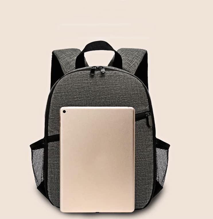 Camera Backpack Waterproof Camera Bag Large Capacity Camera Case For Men Women (Grey) - color: Grey