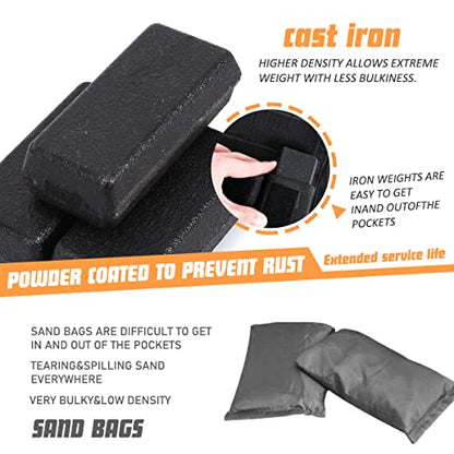 Adjustable Weighted Vest 0-44lbs,5BILLION Weight Vest with Solid Bar Weights,Body Weight Vest for Men Women,Strength Training Workout Vest for Running Pushups Squats,Pockets On the Back and Front