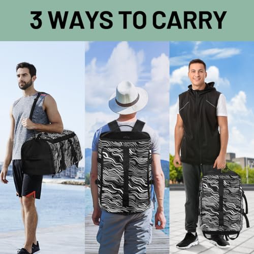 Gym Backpack, Water Resistant Carry-On Bag with Padded Shoulder Straps