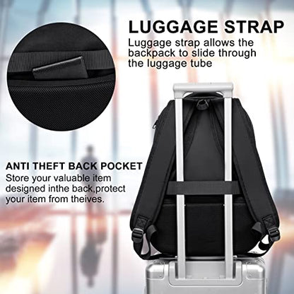 School Backpack for Teen Boys, 15.6 Inch Black Backpack with Laptop Padding | Water Resistant Backpack, Anti Theft,Padded Laptop Compartment, 3D Mesh Back Ventilation System,Trendy College Backpack - color: Black1, size: 15.6 inch
