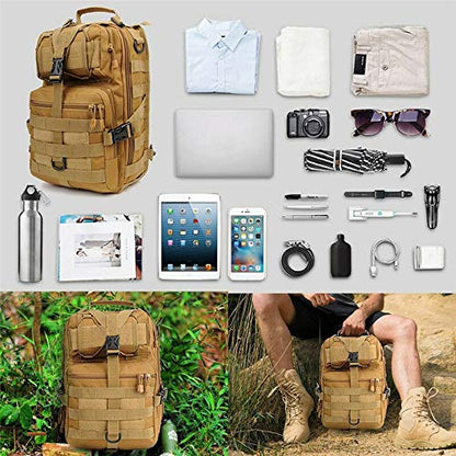 HAOMUK Tactical Sling Bag Pack Military Rover Shoulder Sling Backpack EDC Molle Assault Range Bag - color: Khaki