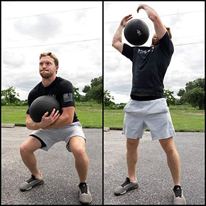 Valor Fitness Slam Ball - Durable Weighted Ball for Crossfit, Strength Training, HIIT, and Cardio Workouts, Non-Bounce Design, Multiple Weights Available - style: 30 lb