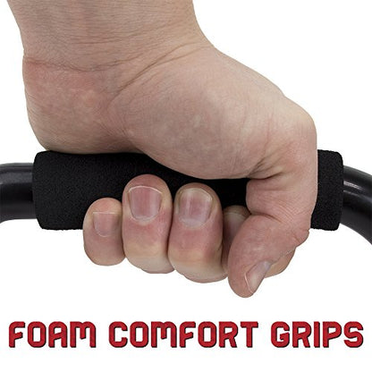 Crown Sporting Goods Incline Push-up Bar Stands with Foam Comfort Grips
