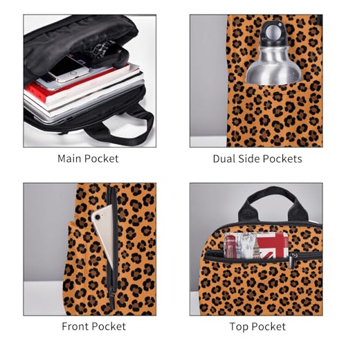 Anti Scratch Polyester Backpack Cheetah Print Brown Leopard, Smooth Surface Multipurpose Travel Pack for All Weather Daily Use Unisex - color: Picture (1184)