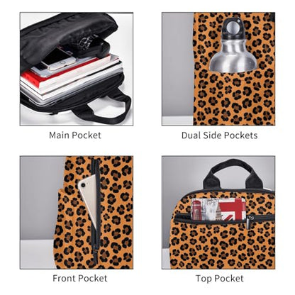 Anti Scratch Polyester Backpack Cheetah Print Brown Leopard, Smooth Surface Multipurpose Travel Pack for All Weather Daily Use Unisex - color: Picture (1184)