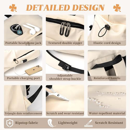 FSD. WG Casual Bag for Men Fashionable Outdoor Bag Popular Travel Bag Casual Large Capacity - color: 10045milk White