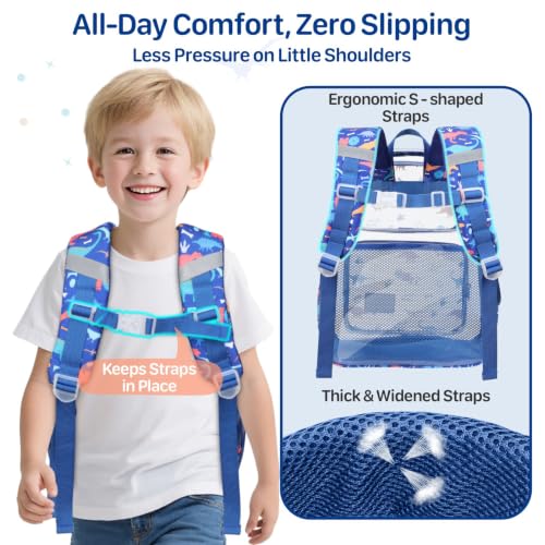 Bagseri Clear Backpack for Boys, 15 Inch Heavy Duty Kids Transparent Bookbag for School Kindergarten to 2nd Grade, Fits 12.5 Inch Folders, High Visibility Reflective Strips, Blue Dinosaur - color: 1pcs, B-blue Dinosaur, style: Backpack