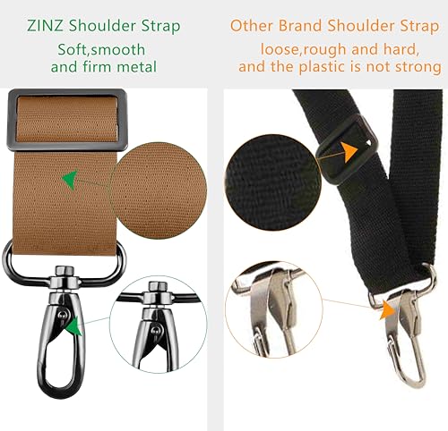 ZINZ Shoulder Strap 58" with Thick Fixed Pad - color: Khaki
