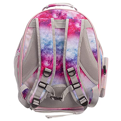 Galaxy Pink Dual Expandable Cat Backpack Carrier, Fit up to 20 lbs, Expandable Pet Carrier Backpack for Large Fat Cat and Small Puppy - color: Galaxy Pink
