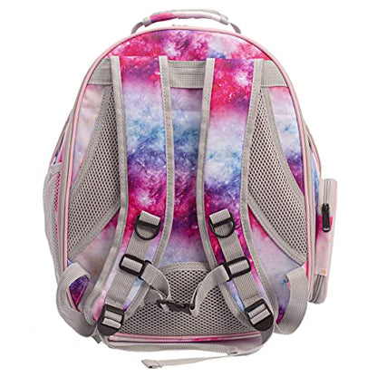 Galaxy Pink Dual Expandable Cat Backpack Carrier, Fit up to 20 lbs, Expandable Pet Carrier Backpack for Large Fat Cat and Small Puppy - color: Galaxy Pink
