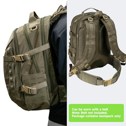 EXCELLENT ELITE SPANKER 40L Tactical Military Backpack for Men and Women Large Rucksack Assault Pack Bag for Outdoor Camping, Hiking(Ranger Green) - color: Ranger Green