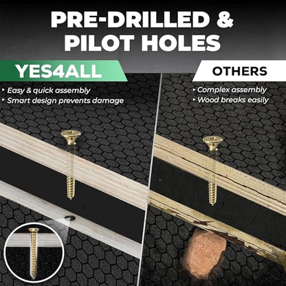 Yes4All 3 in 1 Non-Slip Wooden Plyo Box, Step Up Box for Workout, Plyometric Jump Box for Skipping, Jumping, Lunges, Squats, Dips - style: 20" x 18" x 16"