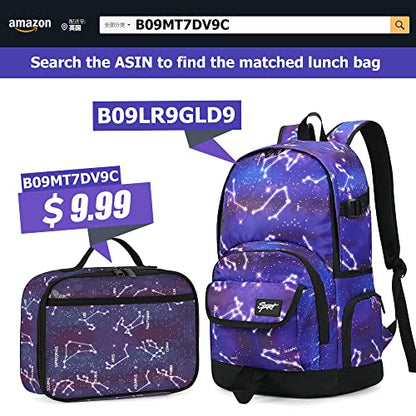 rickyh style School Backpack Travel Bag for Men & Women Lightweight College Back Pack with Laptop Compartmen - color: 04 Constellation