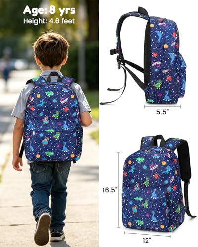 CAMTOP Preschool Backpack for Kids Boys Girls Toddler Backpack Kindergarten School Bookbags for Age 3-8 (Blue Dinosaur) - color: Blue Dinosaur