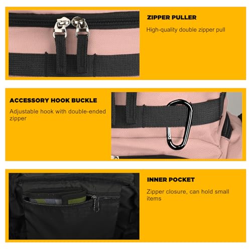 Goloni Basketball Backpack,Large Sports Bag with Ball Compartment & Shoe Compartment, Best for Basketball, Soccer - color: Meat pink