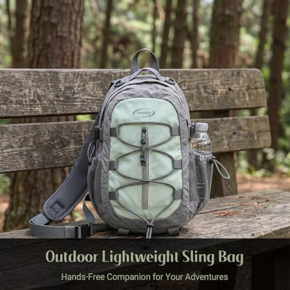 Small Hiking Backpack, Water-Resistant Lightweight Daypack with Compression Straps, Multi-Pocket Outdoor Backpack for Men Women, Camping, Travel, Hiking, Daily Use