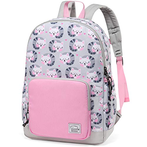 VASCHY Kids backpacks, Cute Lightweight Water Resistant Preschool Backpack for Boys and Girls Chest Strap | Cute - color: Cats, size: Small (4-6 Yrs) - 15'' H