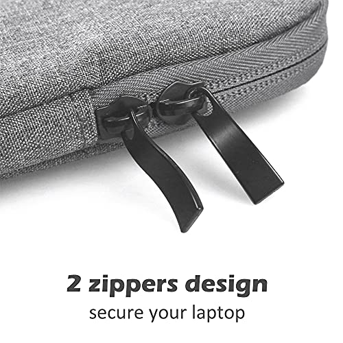 ProElife 15-Inch Laptop Sleeve Case for 2025-2023 MacBook Air 15 inch with M4 M3 M2 Accessory Traveling Carrying Case Water-Resistant Bag Cover for MacBook Air 15'' 2025 2024 2023 M4 M3 M2 (Gray) - color: Gray