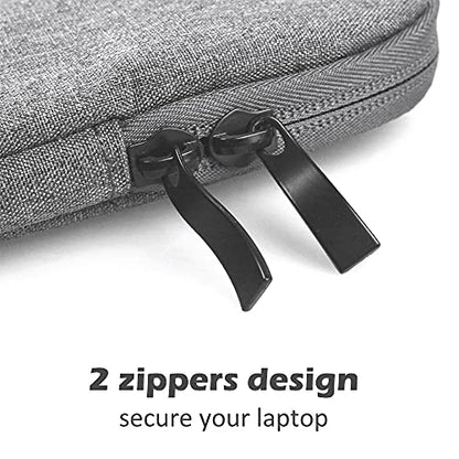 ProElife 15-Inch Laptop Sleeve Case for 2025-2023 MacBook Air 15 inch with M4 M3 M2 Accessory Traveling Carrying Case Water-Resistant Bag Cover for MacBook Air 15'' 2025 2024 2023 M4 M3 M2 (Gray) - color: Gray