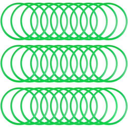 Deekin Agility Rings Speed and Agility Training Rings Exercise Speed Circle Jumping Hoops for Training Toss Equipment - color: Green, size: 15 Inch