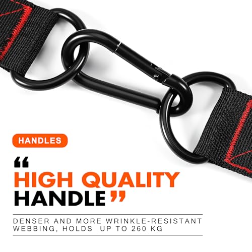 HPYGN Exercise Handle, Replacement Fitness Equipment for Pilates, Yoga, Strength Trainer, Pull Down Home Gym Red, Grey, Blue Working Out Handle - color: 1-Red Handles