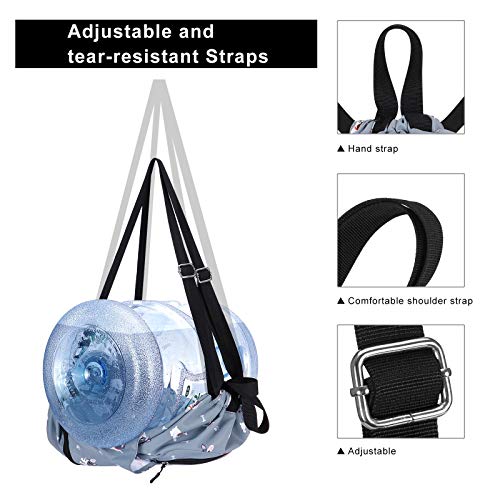 KAMO Drawstring Backpack Bag - Sport Swimming Yoga Backpack with Shoe Compartment, Two Water Bottle Holder for Men Women Large String Backpack Athletic Sackpack for Travel - color: Dog