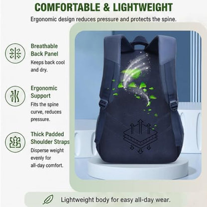 Minimalist Modern Spacious Backpack with Durable Multi-Pocket Design, Stylish Anti-Theft Ultra-Light Daypack (purple) - color: Purple